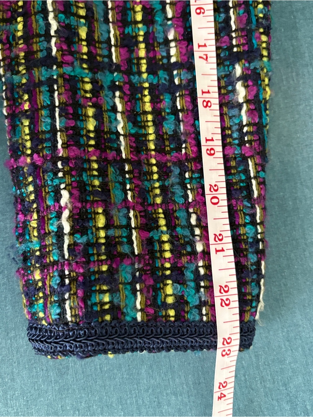 Vintage Alexon Multicolor Boucle Tweed Blazer Jacket U.S. 12 - Picture 14 of 14